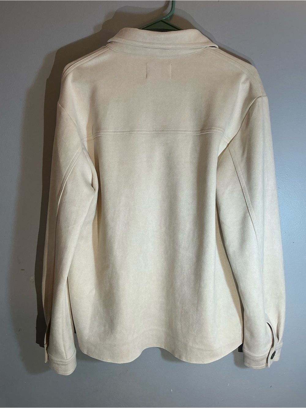 Cream Utility Jacket with Button Front - Picture 7 of 8
